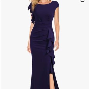 WOOSEA Split Bodycon Mermaid Cocktail Dress